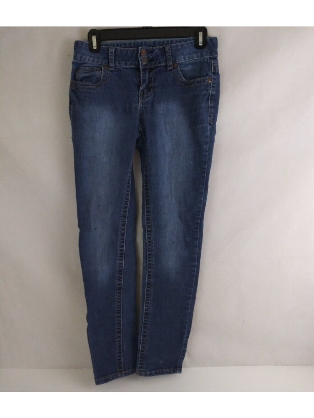 Rue 21 Mid-Rise Skinny Distressed Embroidered Women's Jeans Size 1/2